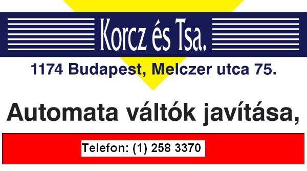 Korcz és Tsa Kft Automataváltó szervíz logó